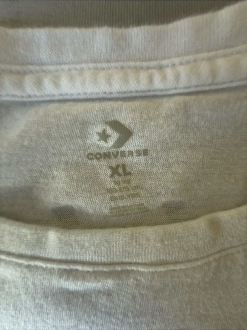 Converse Kids White Tee with Yellow Chest Logo